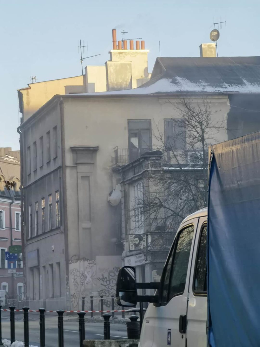 Zawalił się kolejny fragment kamienicy przy ul. Bernardyńskiej w Lublinie