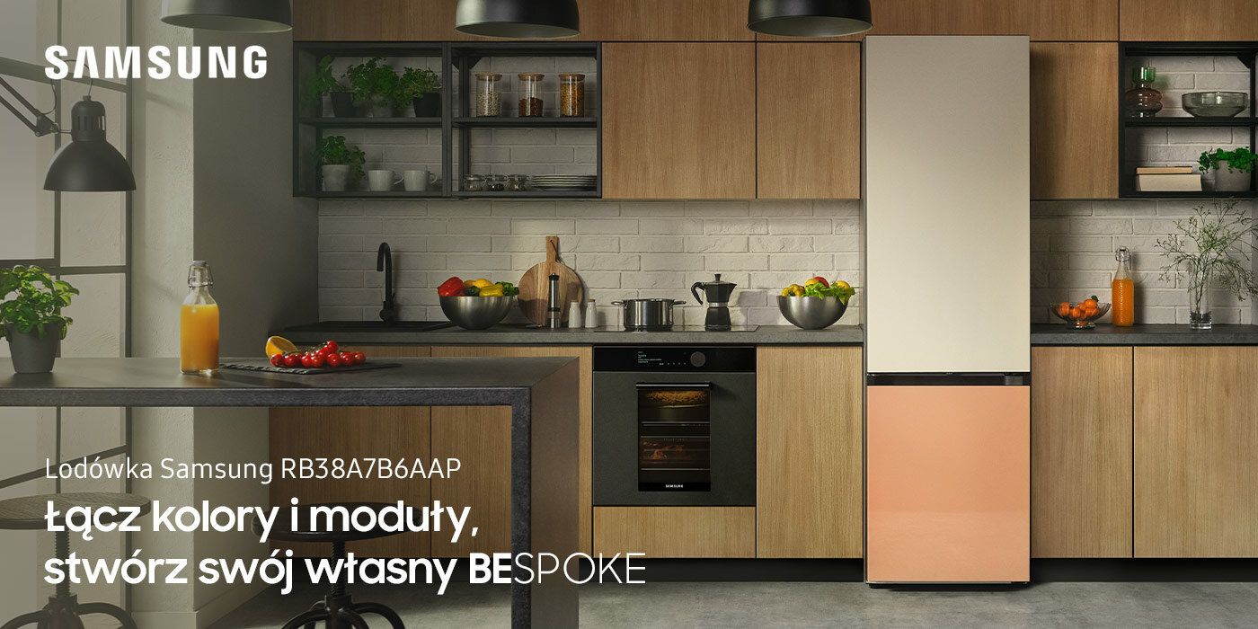 Lodówka SAMSUNG BESPOKE RB38A7B6AAP EF No frost 203 cm bez panelu. 