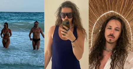 Michał Szpak świeci gołą klatą na wakacjach z przyjaciółmi