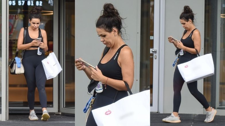 Sylwia Bomba wychodzi z treningu do "Tańca z gwiazdami"