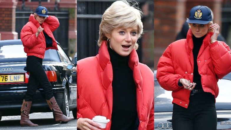 Elizabeth Debicki na planie "The Crown"