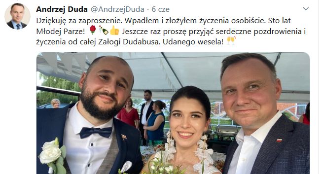 Szef biura prasowego Kancelarii Prezydenta: agencja VML nie pracuje dla nas, wizyta Andrzeja Dudy na weselu nie była ustawką