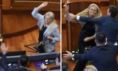 "Wstydź się!". Posłanka obrzuciła jajkami premiera Kosowa