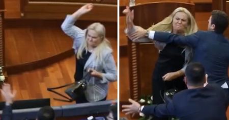 "Wstydź się!". Posłanka obrzuciła jajkami premiera Kosowa