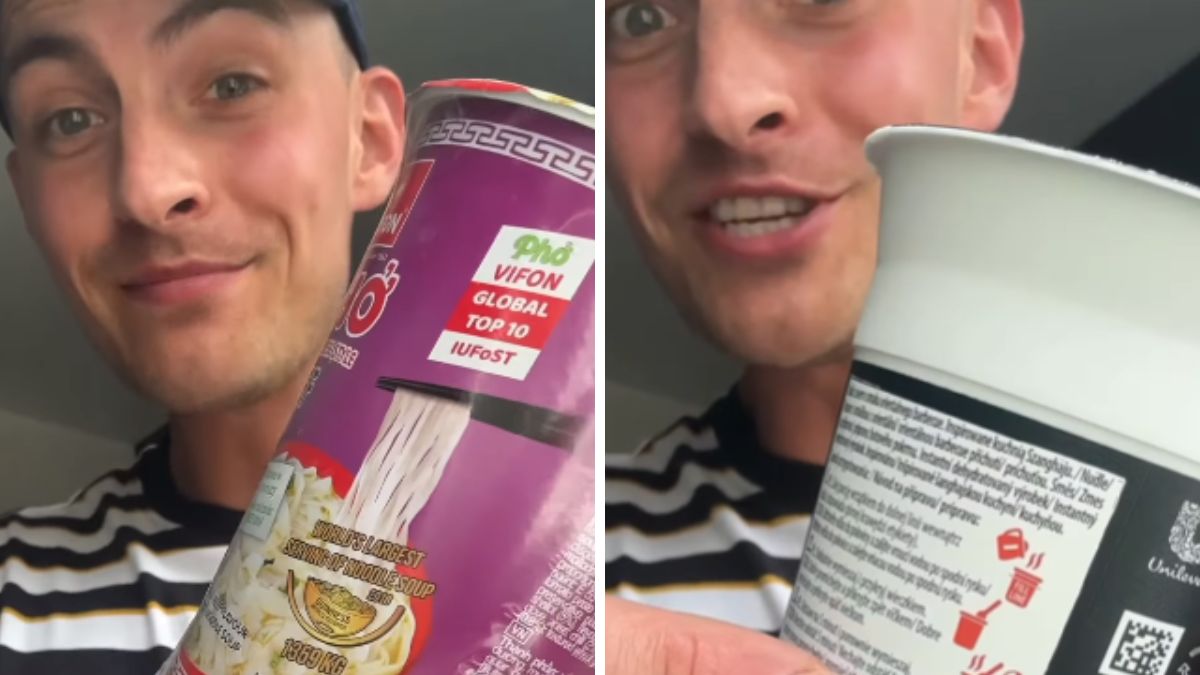 Influencer przeprowadził mały test gotowych dań w kubkach