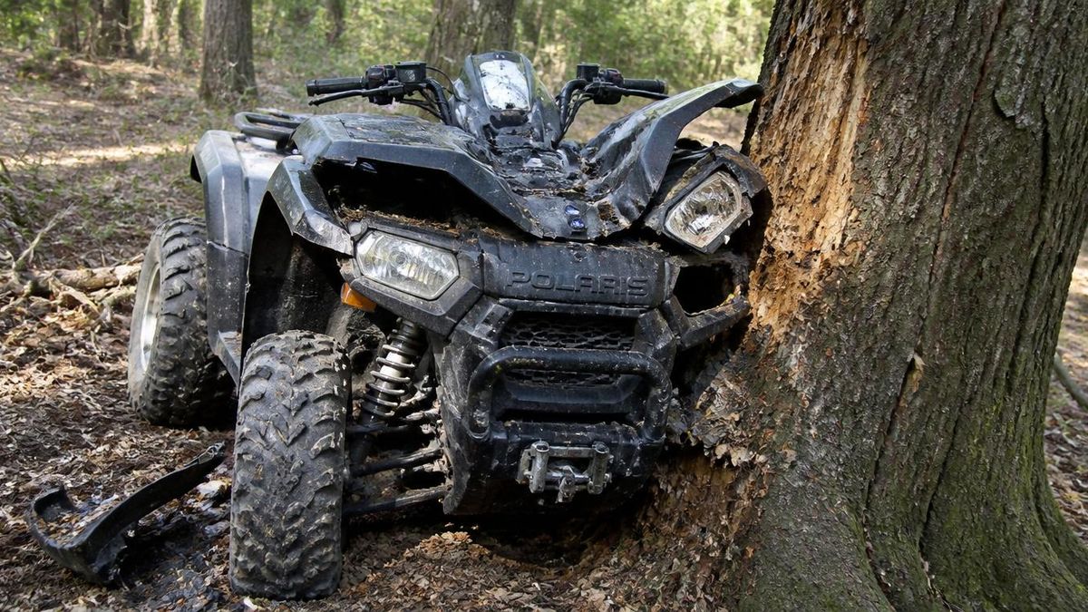 quad Polaris, wypadek