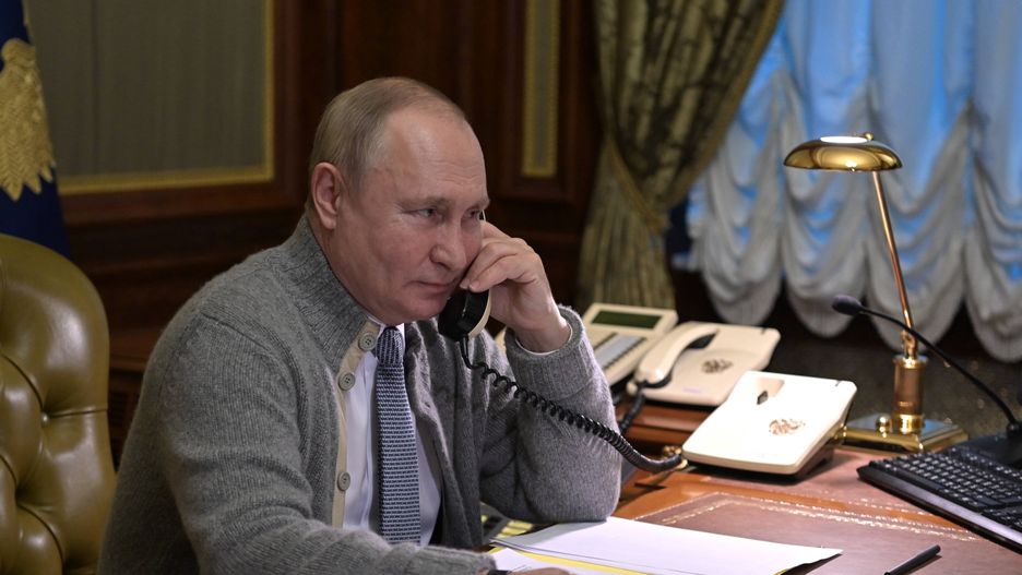 Prezydent Rosji Władimir Putin rozmawiał z kanclerzem Niemiec Olafem Scholzem