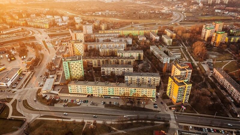 Widok na osiedle Tatary w Lublinie
