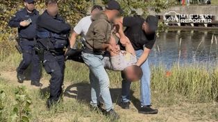 Pościg w Warszawie. Ścigany wskoczył do Kanału Żerańskiego i ukrył się w trzcinach