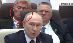 Pieskow zasnął na przemówieniu Putina. Tak się tłumaczy