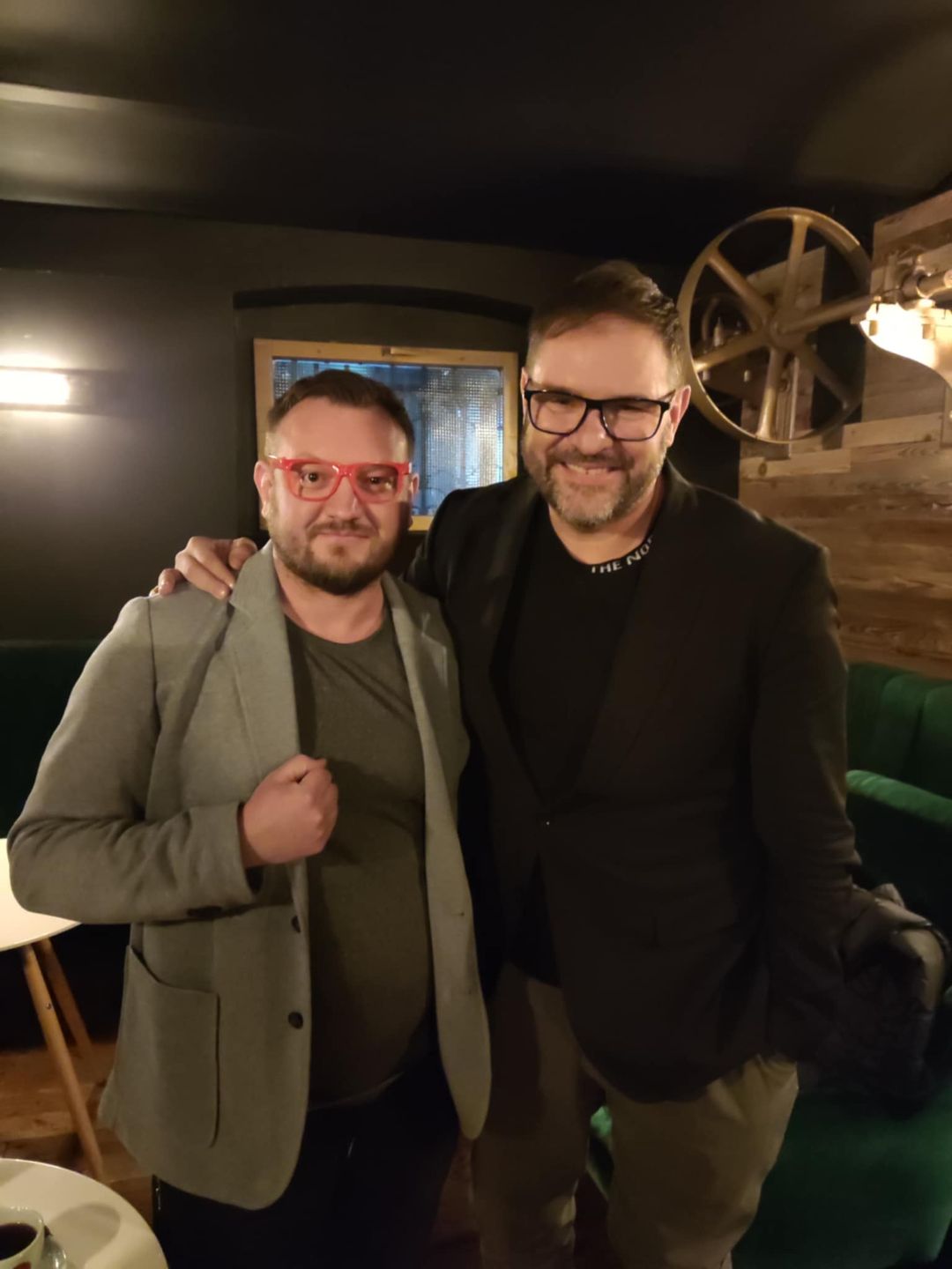 Damian Głowiński i Tomasz Karolak