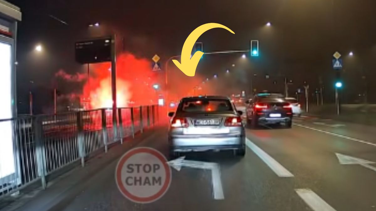 Puszczali fajerwerki z samochodu  