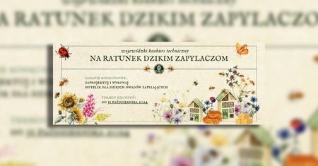 Zrób hotel dla owadów – weź udział w konkursie „Na ratunek dzikim zapylaczom”