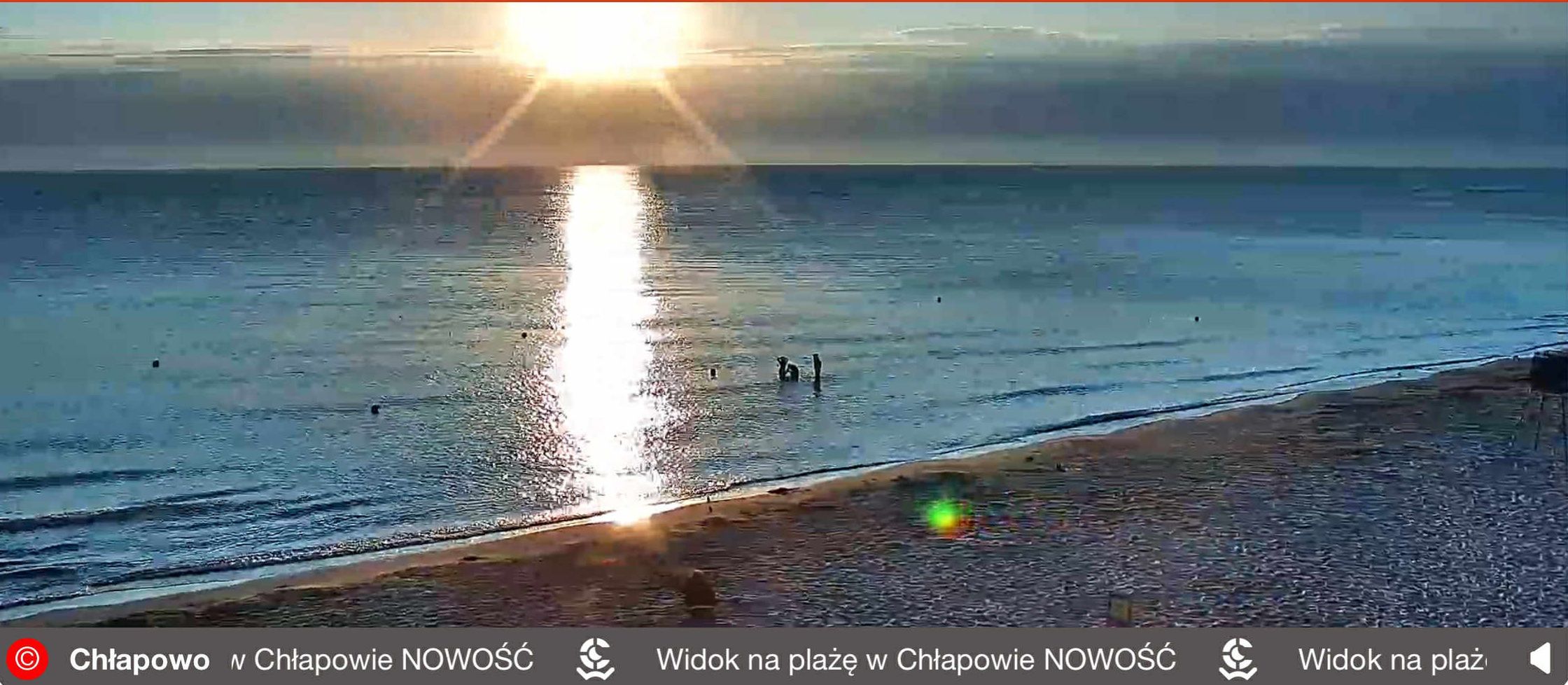 Ujęcie z 5:40, plaża w Chłapowie.