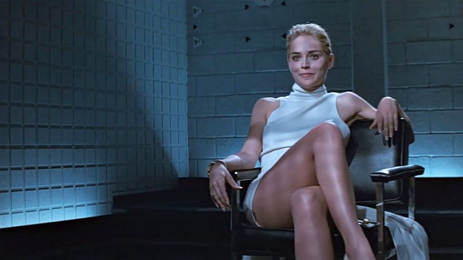 Sharon Stone w filmie "Nagi instynkt"