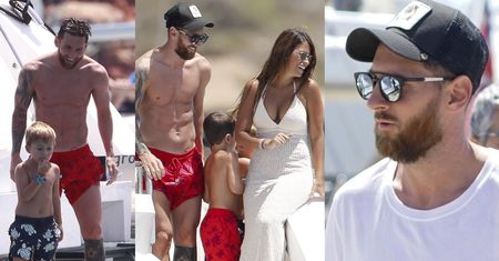 Zrelaksowany Messi spędza rodzinne wakacje na Ibizie (ZDJĘCIA)