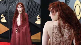 Chappell Roan podbija ściankę gali Grammy w sukni z prześwitami i z obnażonym biustem (ZDJĘCIA)