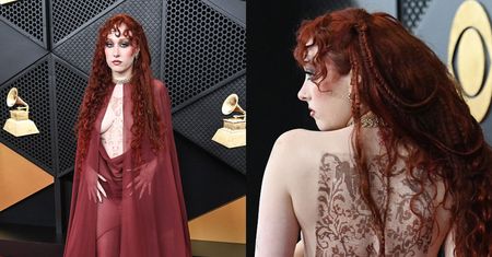 Chappell Roan podbija ściankę gali Grammy w sukni z prześwitami i z obnażonym biustem (ZDJĘCIA)