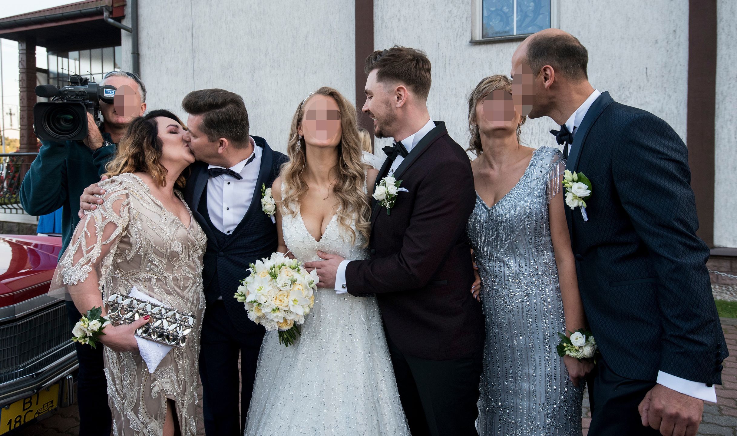 Rodziny Martyniuków i Golczyńskich na ślubie Daniela i Eweliny