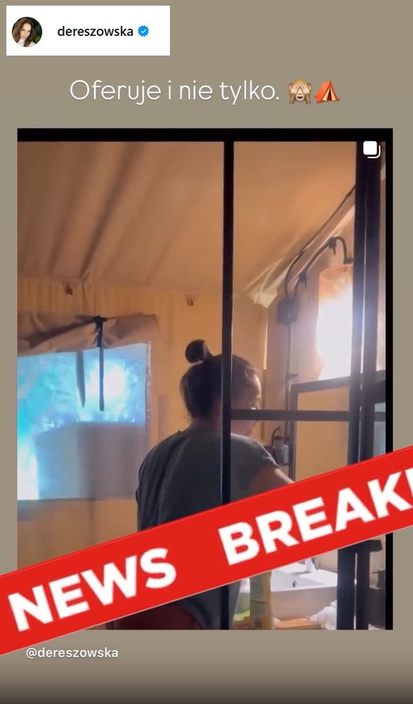 Wpis Anny Dereszowskiej na Instagramie