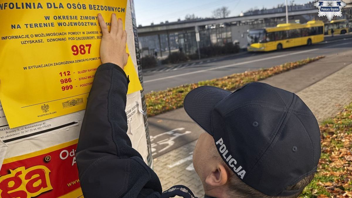 Plakaty z ważnym przesłaniem. Policjanci chcą pomóc bezdomnym