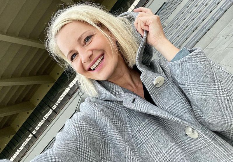 Małgorzata Kożuchowska w modnych sztybletach
