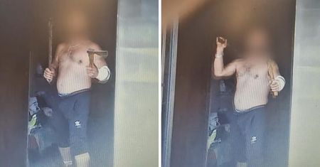 Sąsiadka zadzwoniła na policję. Agresor chciał zaatakować siekierą