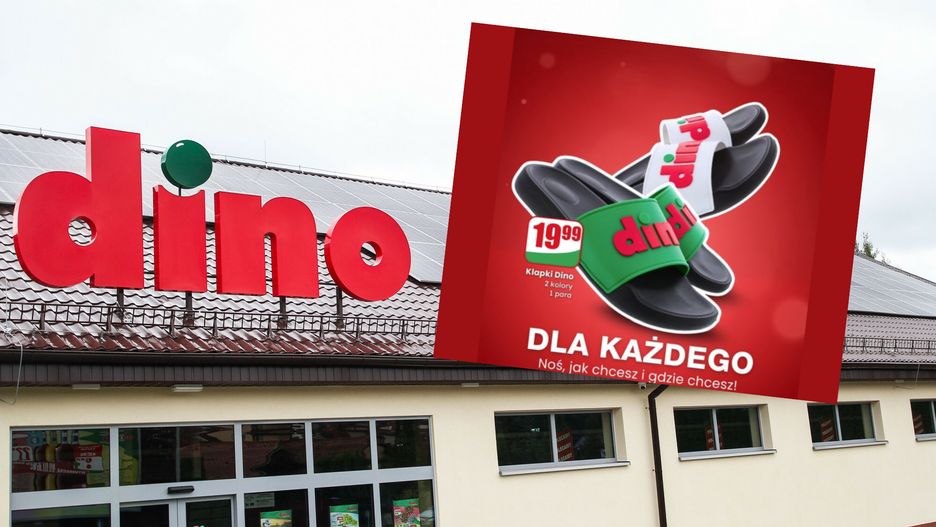 W Dino można kupić klapki z logo sieci