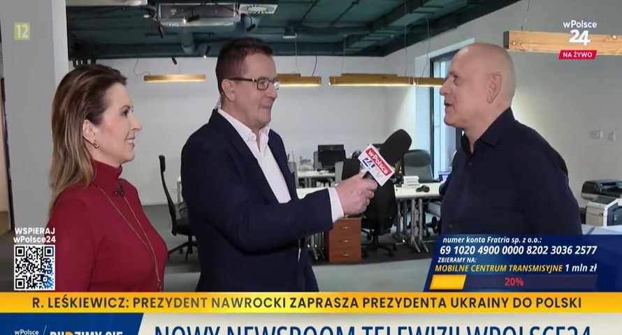 wPolsce24 z nowym newsroomem. Rusza budowa dwóch studiów