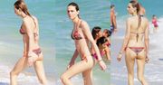 Andreja Pejic w bikini na plaży w Miami! (ZDJĘCIA)