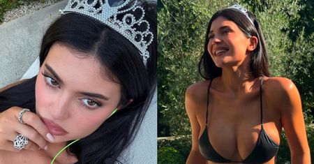 Kylie Jenner w TIARZE na głowie pozuje w skąpym BIKINI. Prawdziwa królowa? (FOTO)