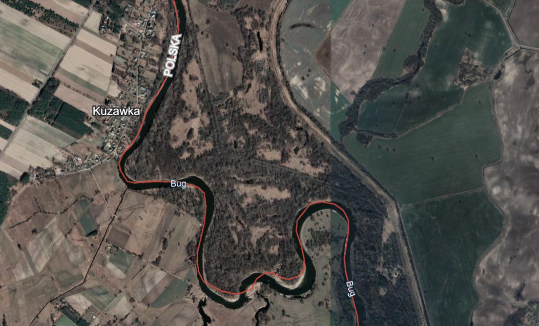 Kuzawka jest położona 20 km na północ od Włodawy