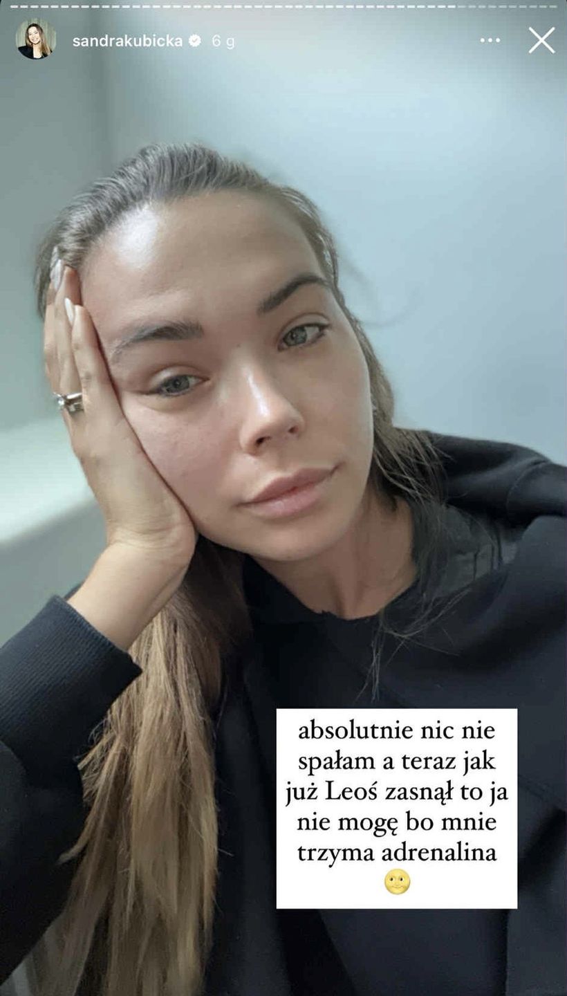 Sandra Kubicka nadaje ze szpitala