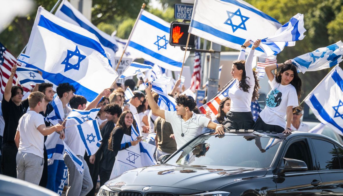 Marsz solidarności z Izraelem. Los Angeles, 10 października 2023 r.