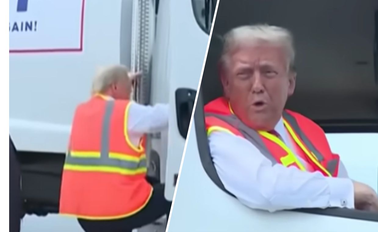 Trump's trash truck stunt: Mocking biden, defending Puerto Rico