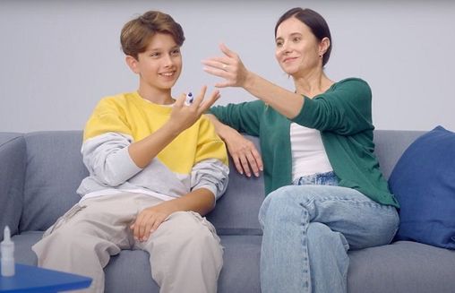 Test mgiełki i spreju w reklamie Otrivin Menthol