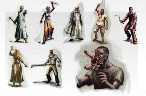 Resident Evil 5 - pomysły, plany, szkice, projekty 2