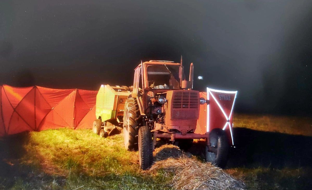 Nie żyje mężczyzna wciągnięty przez prasę rolniczą