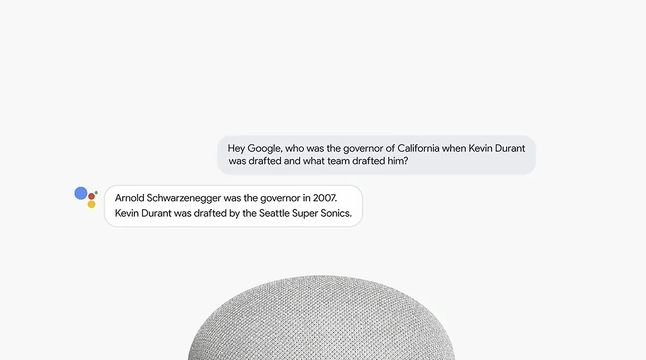 Asystent Google potrafi odpowiadać na skomplikowane pytania, źródło: prezentacja Google I/O 2018.