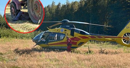 Tragiczny wypadek na wsi. Mężczyzna został przygnieciony przez traktor