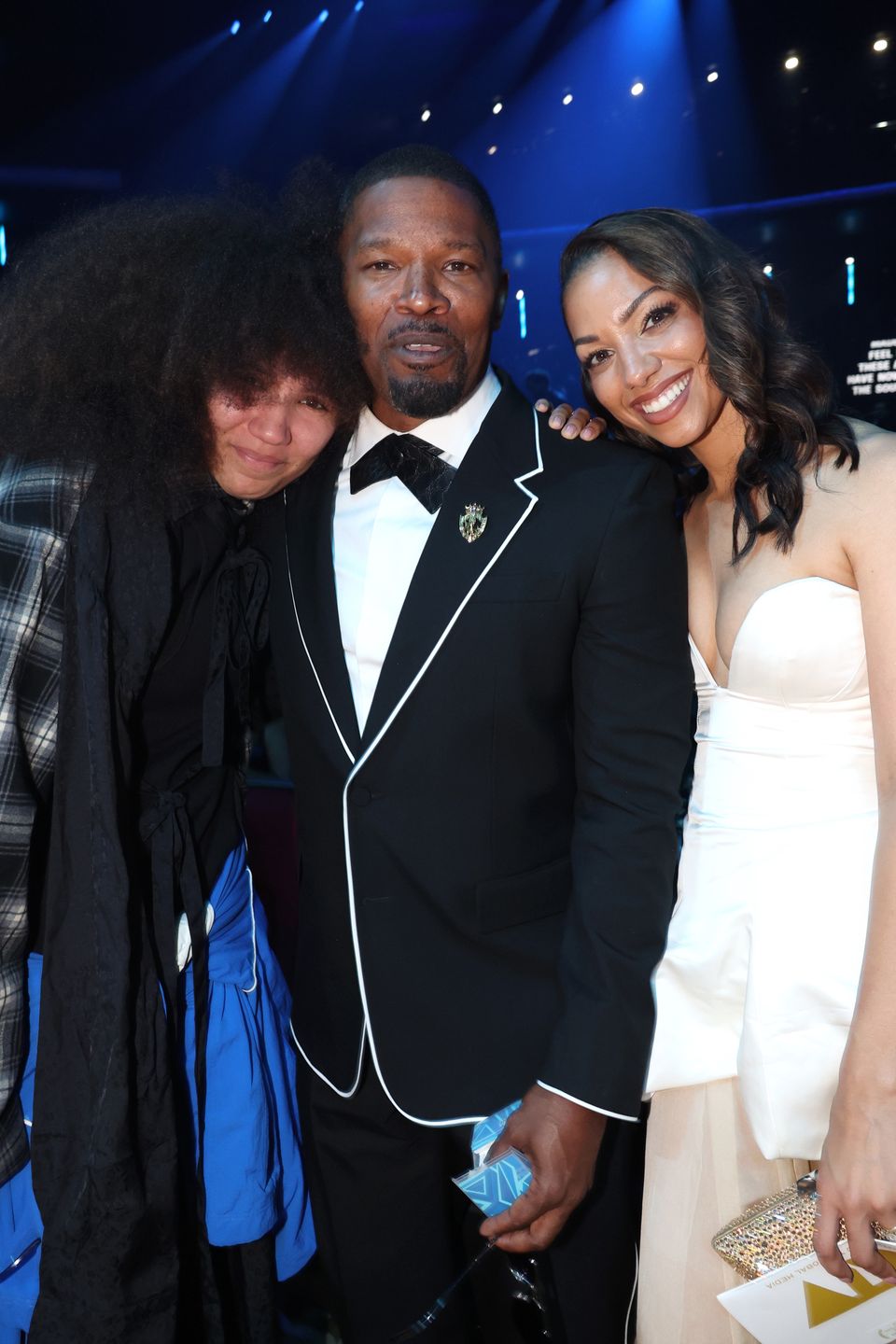 BET Awards Jamie Foxx z córkami na BET Awards