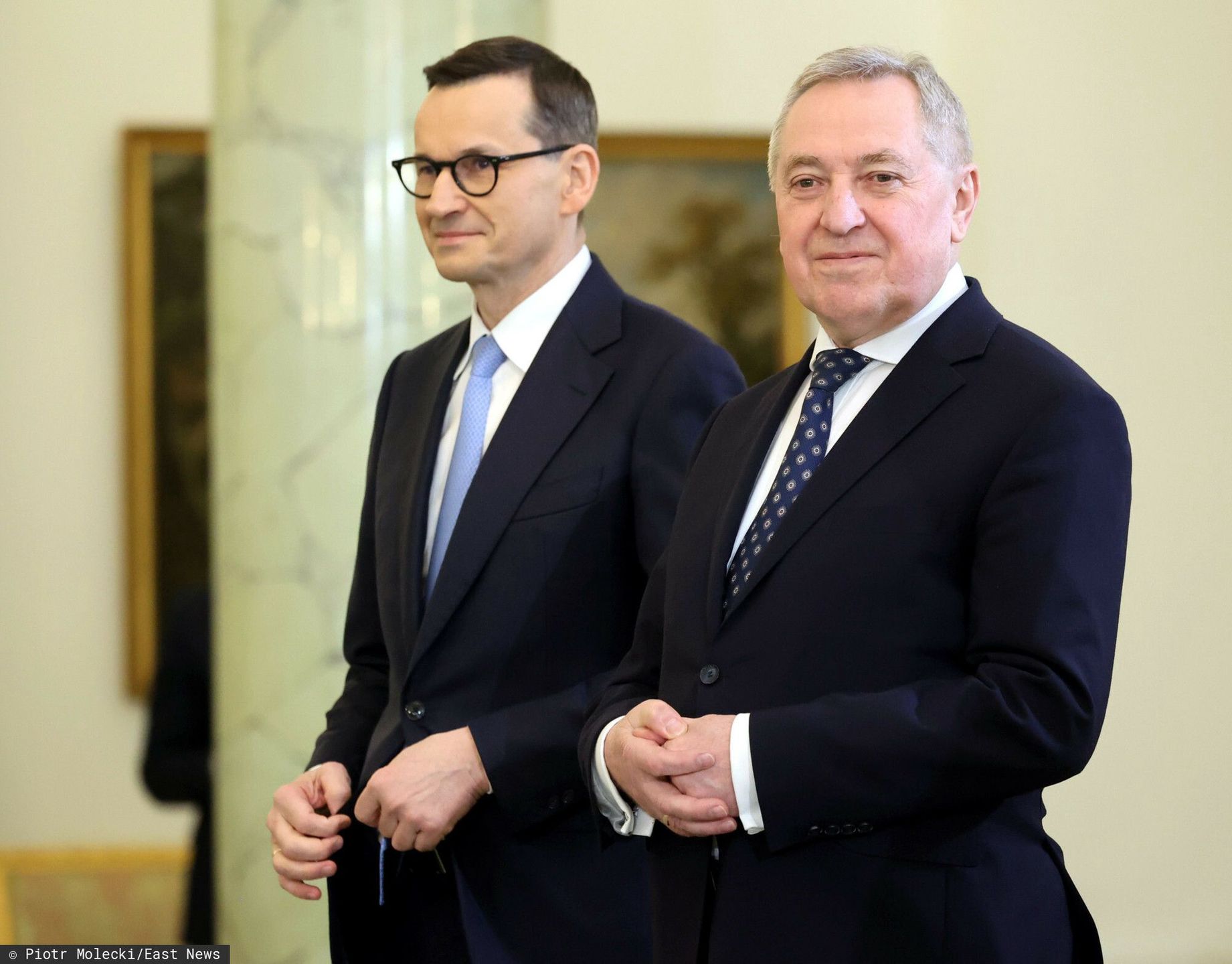 Premier Mateusz Morawiecki i były minister rolnictwa Henryk Kowalczyk