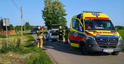 Wypadek pod Przemyślem. Motocyklista ranny po czołowym zderzeniu