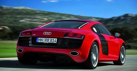 Audi R8 V10 w ruchu