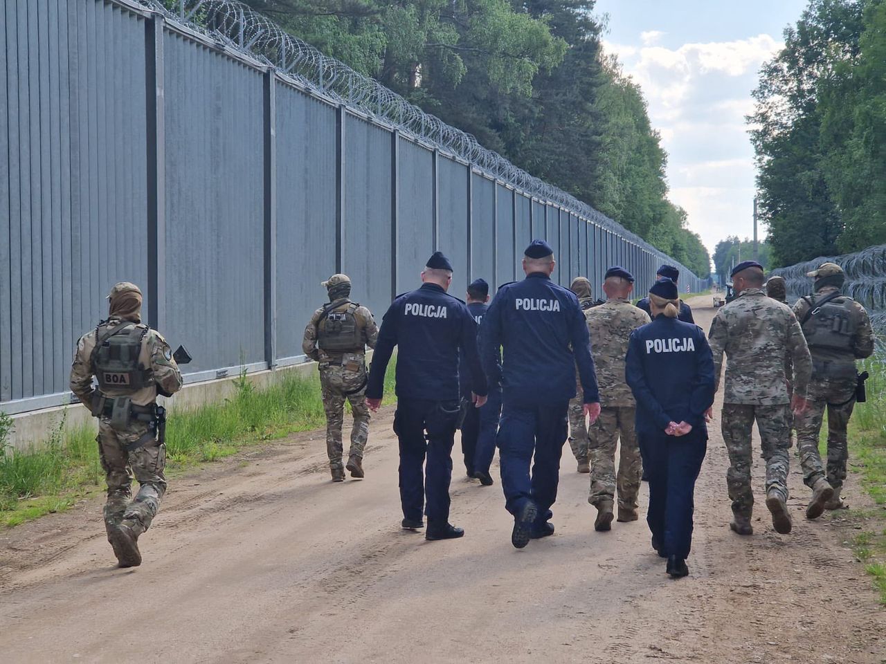 Komendant Główny Policji przyjechał na granicę. Mówił o eskalacji