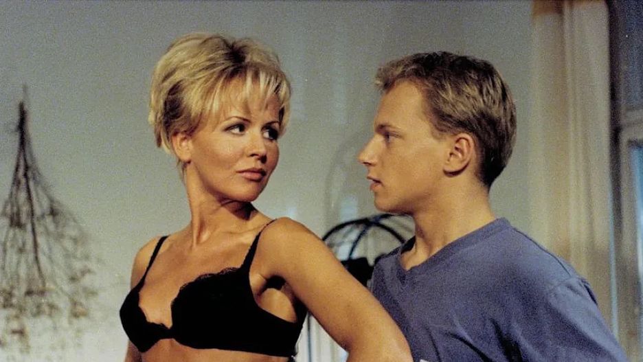 Agnieszka Krukówna i Maciej Stuhr w filmie "Fuks"