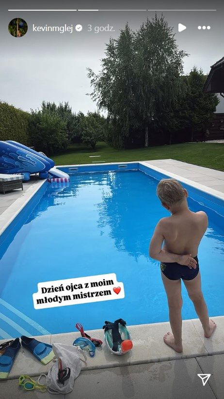 Kevin Mglej z synem