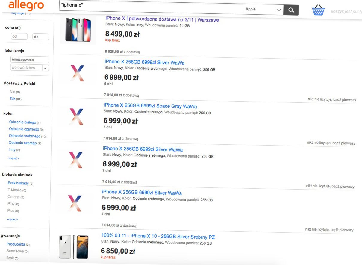 iPhone X - dostępność w Polsce pozostawia wiele do życzenia. Nie wszyscy chętni dostaną swoje telefony w pierwszym terminie 4