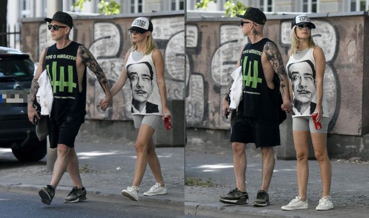 Nergal "przyłapany" z partnerką na mieście 
