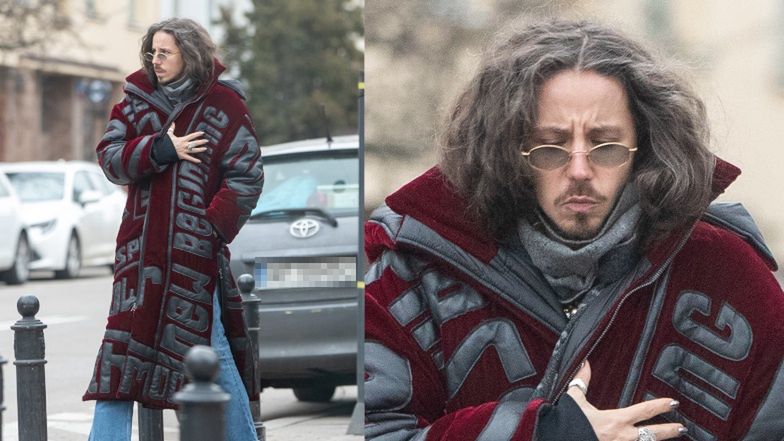 Michał Szpak na mrozie